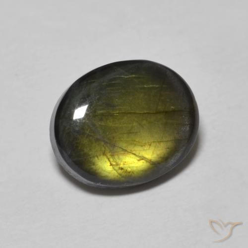 Spettrolite Multicolore naturale da 2.16 ct, Ovale, Opaco