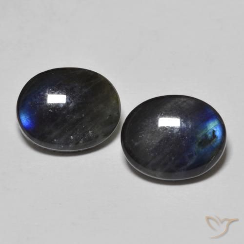 Gemme di Spettrolite Multicolore naturale da 4.32 ct, Taglio ovale, Opaco