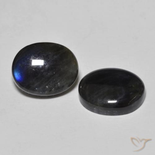 Gemme di Spettrolite Multicolore naturale da 4.32 ct, Taglio ovale, Opaco