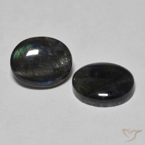 Gemme di Spettrolite Multicolore naturale da 4.15 ct, Ovale, Opaco