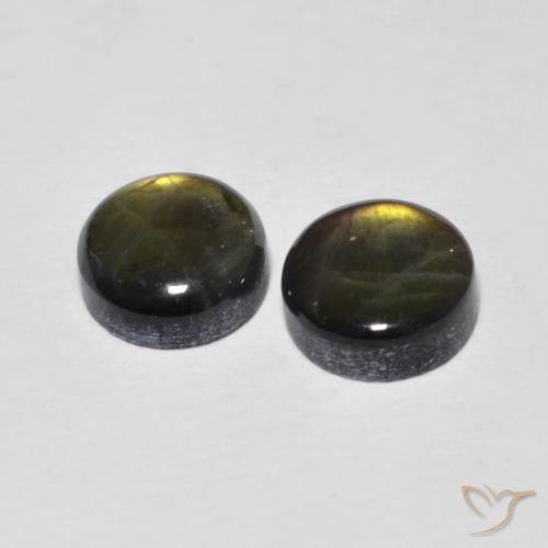 Gemme di Spettrolite Multicolore naturale da 1.96 ct, Taglio rotondo, Opaco