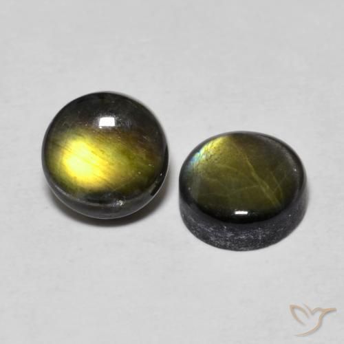 Gemme di Spettrolite Multicolore naturale da 1.93 ct, Rotondo, Opaco