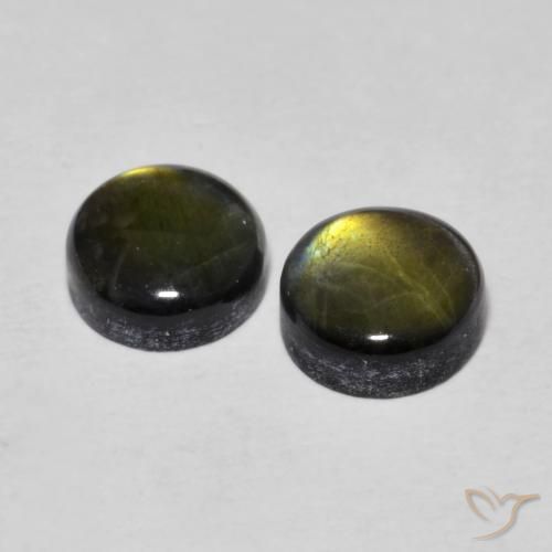 Gemme di Spettrolite Multicolore naturale da 1.93 ct, Rotondo, Opaco