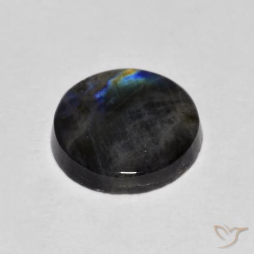 Spettrolite Multicolore naturale da 2.31 ct, Rotondo, Opaco