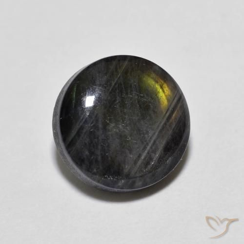 Spettrolite Multicolore naturale da 1.65 ct, Rotondo, Opaco