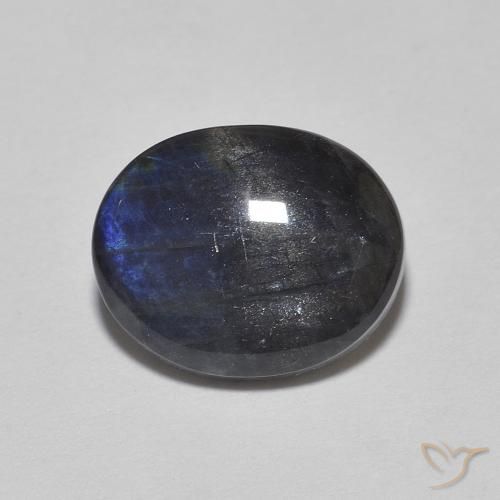 2.13ct Naturale Multicolore Spettrolite, Ovale, Opaco