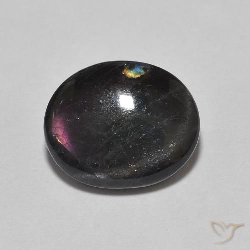 2.15ct Naturale Multicolore Spettrolite, Ovale, Opaco