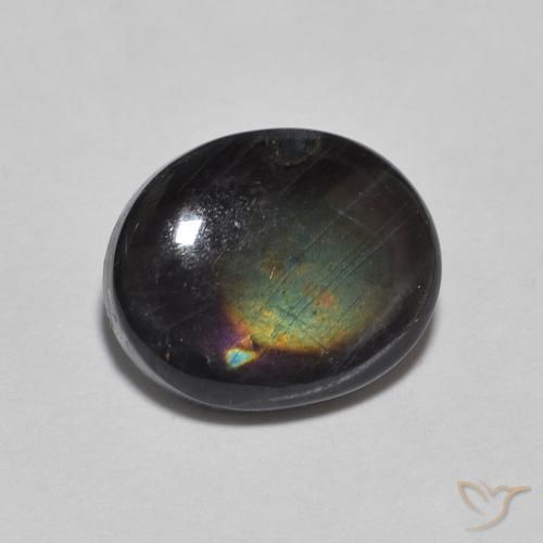 Spettrolite Multicolore naturale da 2.15 ct, Ovale, Opaco