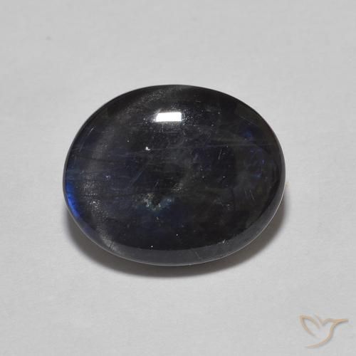 2.28ct Naturale Multicolore Spettrolite, Ovale, Opaco