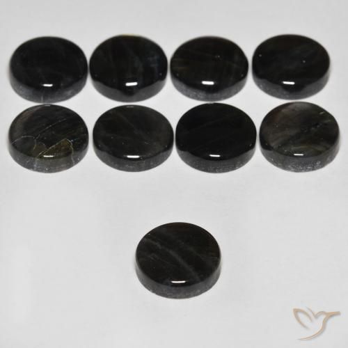 Spettrolite Multicolore naturale da 1.79 ct, Rotondo, Opaco