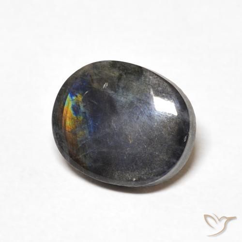 Spettrolite Multicolore naturale da 1.96 ct, Ovale, Opaco