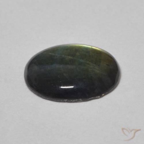 Spettrolite Multicolore naturale da 1.37 ct, Ovale, Opaco