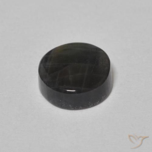 Spettrolite Multicolore naturale da 1.30 ct, Rotondo, Opaco