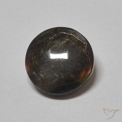 1.51ct Naturale Multicolore Spettrolite, Rotondo, Opaco