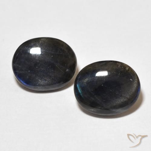 4.18ctw Naturale Multicolore Spettrolite, Ovale, Opaco