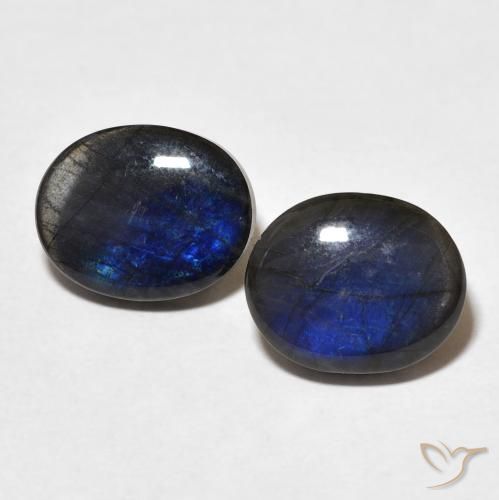 4.56ctw Naturale Multicolore Spettrolite, Ovale, Opaco