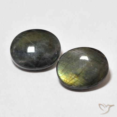 4.29ctw Naturale Multicolore Spettrolite, Ovale, Opaco