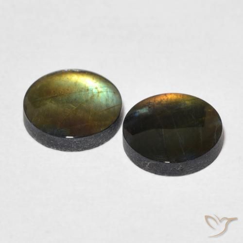Gemme di Spettrolite Multicolore naturale da 2.71 ct, Rotondo, Opaco