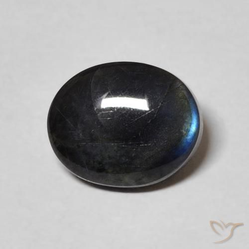 2.28ct Naturale Multicolore Spettrolite, Ovale, Opaco