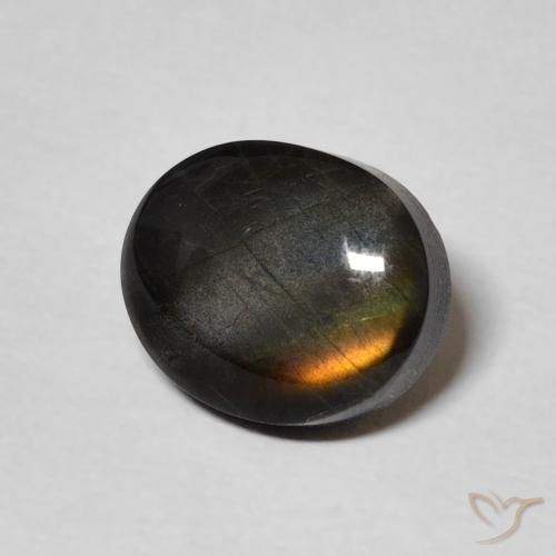 Spettrolite Multicolore naturale da 2.27 ct, Ovale, Opaco