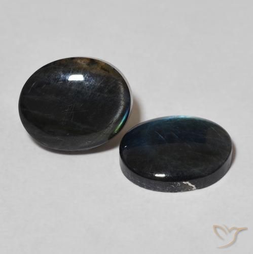 Gemme di Spettrolite Multicolore naturale da 4.18 ct, Ovale, Opaco