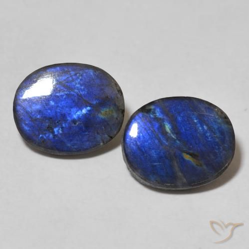 3.76ctw Naturale Multicolore Spettrolite, Ovale, Opaco
