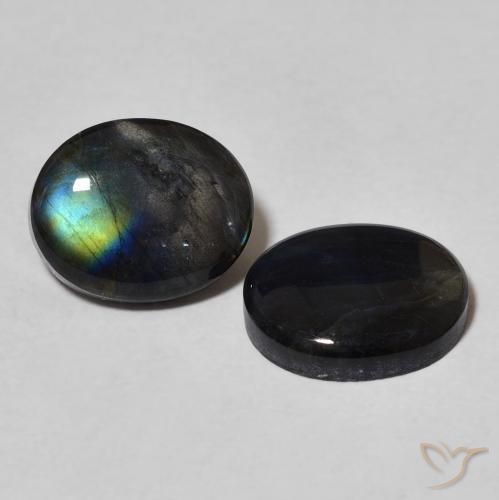 Gemme di Spettrolite Multicolore naturale da 4.30 ct, Ovale, Opaco