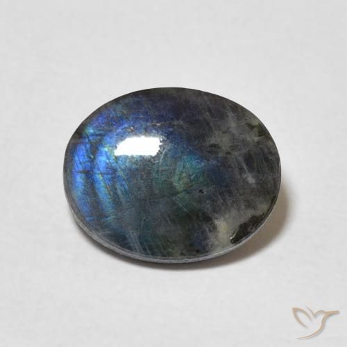 1.92ct Naturale Multicolore Spettrolite, Ovale, Opaco