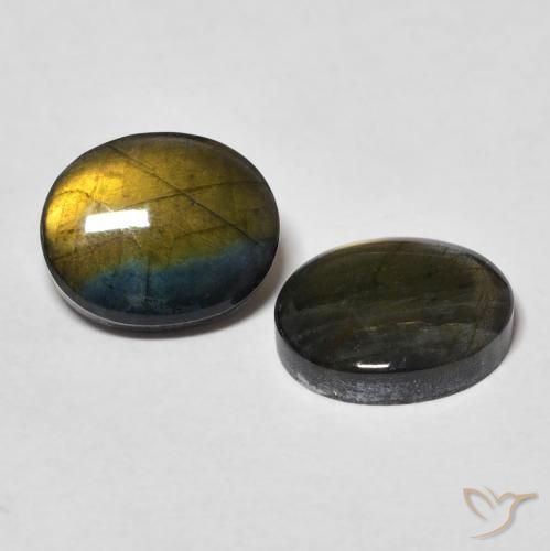 Gemme di Spettrolite Multicolore naturale da 4.37 ct, Ovale, Opaco