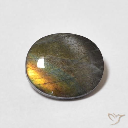 1.82ct Naturale Multicolore Spettrolite, Ovale, Opaco