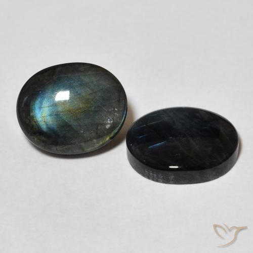 Gemme di Spettrolite Multicolore naturale da 4.44 ct, Ovale, Opaco