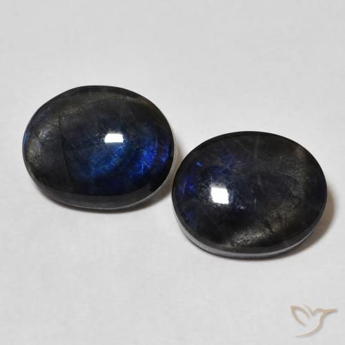 4.23ctw Naturale Multicolore Spettrolite, Ovale, Opaco