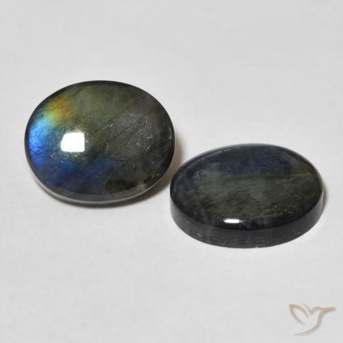 Gemme di Spettrolite Multicolore naturale da 4.34 ct, Ovale, Opaco