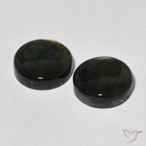 Gemme di Spettrolite Multicolore naturale da 3.55 ct, Rotondo, Opaco