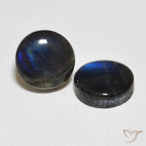 Gemme di Spettrolite Multicolore naturale da 3.73 ct, Rotondo, Opaco