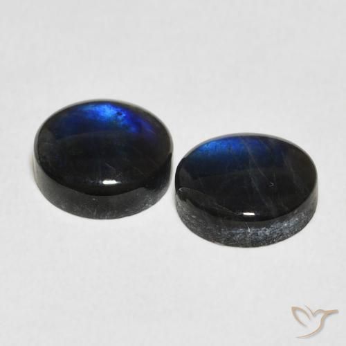 Gemme di Spettrolite Multicolore naturale da 3.73 ct, Rotondo, Opaco