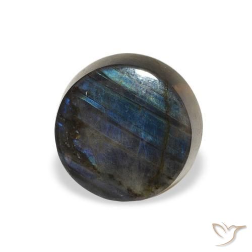 Spettrolite Multicolore naturale da 1.40 ct, Rotondo, Opaco