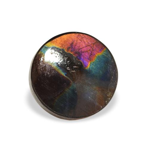 Spettrolite Multicolore naturale da 1.01 ct, Rotondo, Opaco