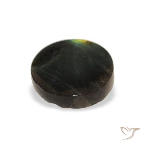 Spettrolite Multicolore naturale da 0.94 ct, Rotondo, Opaco