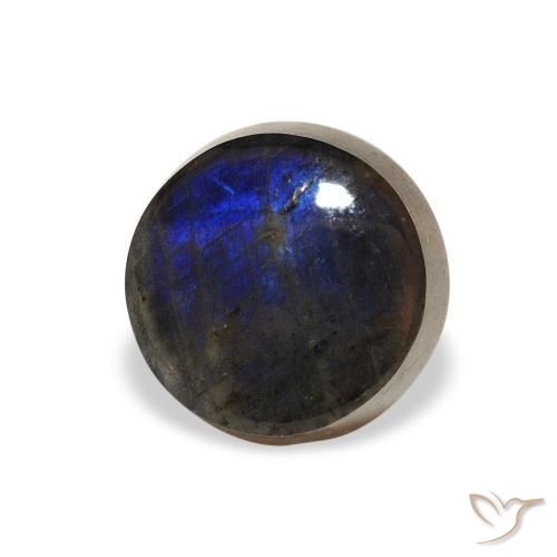 Spettrolite Multicolore naturale da 1.43 ct, Rotondo, Opaco