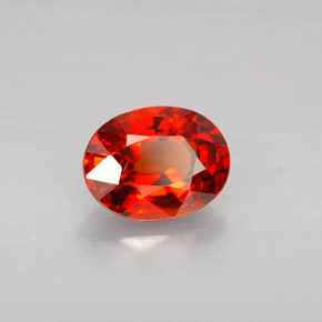 Granato spessartite Arancione rossastra naturale da 2.51 ct, Taglio ovale, VS-SI
