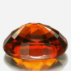 Granato spessartite naturale arancione da 2,67 ct, taglio ovale, VVS-VS