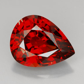 Granato spessartite naturale arancione da 8,83 ct, taglio a pera, VVS-VS