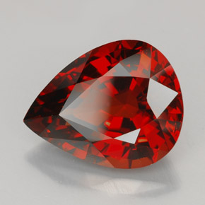 Granato spessartite naturale arancione da 8,83 ct, taglio a pera, VVS-VS