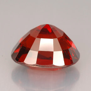 Granato spessartite naturale rosso da 7,68 ct, taglio ovale, VVS-VS
