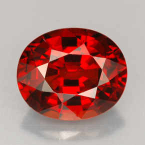 Granato spessartite naturale arancione da 7,22 ct, taglio ovale, VS