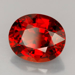 Granato spessartite naturale arancione da 7,22 ct, taglio ovale, VS