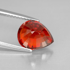 Granato spessartite Arancio rosso naturale da 3.61 ct, Forma a pera, VVS