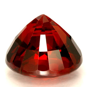 Granato spessartite naturale rosso da 6,59 ct, taglio rotondo, VVS-VS