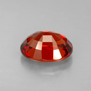 Granato spessartite Arancione rossastra naturale da 5.81 ct, Taglio ovale, VVS-VS